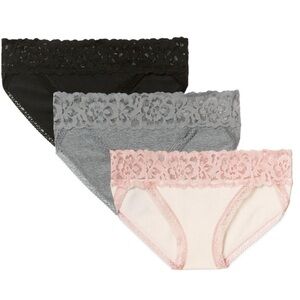 NWT Three Pair Women’s Large Adore Me Hipster Panties